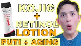 SKINWHITE KOJIC ACID + RETINOL LOTION REVIEW  WHITENING AND ANTI-AGING LOTION SIR LAWRENCE