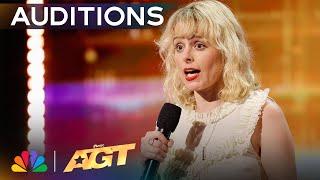 Erica Rhodes is Sofia Vergaras FAVORITE Comedian EVER on AGT  Auditions  AGT 2024