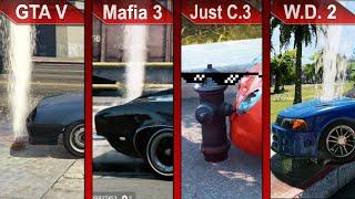 THE BIG COMPARISON 2  GTA V vs. Mafia III vs. Just Cause 3 vs Watch Dogs 2  PC  ULTRA