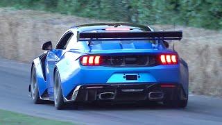 Ford Mustang GTD Pure Sounds Burnouts Revs Accelerations @ Goodwood Festival of Speed 2024