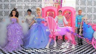 Barbie Disney Princess Dolls Horse Carriage Castle Ball Prenses bebek at arabası Kale Topu