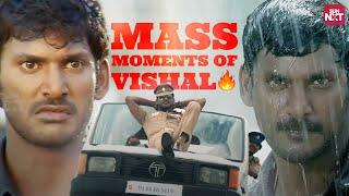 Mass Fight Scenes of Vishal  Sandakozhi  Poojai  Marudhu  Thimiru  Sun NXT