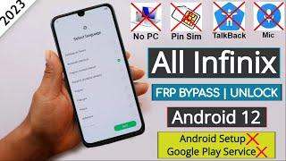 BOOM - All Infinix Androrid 12 Frp BypassUnlock Without PC  No Pin SIm - Fix App Not OpenDisable