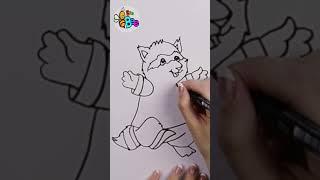 How to draw Timothy the raccoon #drawing #drawinganimals #drawingforkids #howtodraw