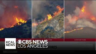 Three fires continue to burn in Southern California