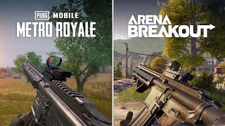 Arena Breakout VS PUBG Mobile Metro Royale Comparison