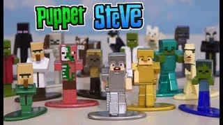 MINECRAFT NEW Nano Metalfigs TOYS Unboxing Overworld Action Figures