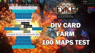 Poe 3 25 - Divination card faming with abyss 100 Map test