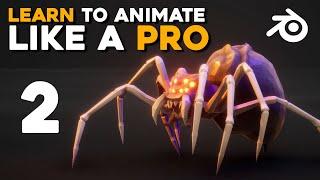 How To Animate ANY Creature With Legs in Blender in 4 EASY steps - Spider Walk - Tutorial Part 2