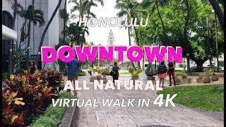 Downtown Honolulu Walk 432018 4K