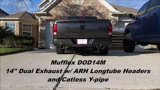 2017 Hemi Ram with ARH Longtube Headers and Mufflex DOD14M Muffler