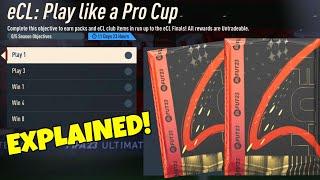 HOW TO COMPLETE ECL PLAY LIKE A PRO CUP OBJECTIVES - eCL Play like a Pro Cup Explained - FIFA 23