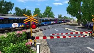 Railroad Crossing Indonesia  PERLINTASAN KERETA API STASIUN Cirebon  TRAINZ SIMULATOR INDONESIA