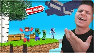 Zbudowałem MOB GRINDER w MINECRAFT coś poszło nie tak SKYBLOCK #3