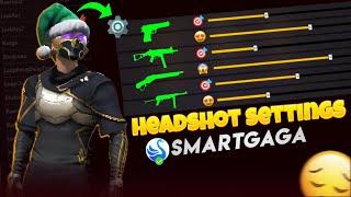 Smartgaga Free Fire Perfect Sensitivity Keymapping + Headshot Settings  Low end PC Settings