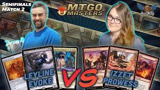 Izzet Prowess vs Leyline Evoke  MTG Modern  MTGO Masters  Semifinals  Match 2