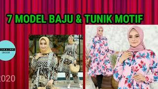 Baju Anggun dan elegan Tunik motif