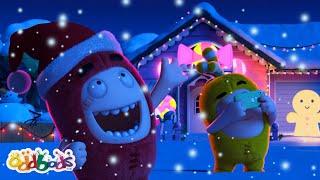 Fuse and Bubbles SEE SANTA   Oddbods Cartoons  Funny Cartoons For Kids