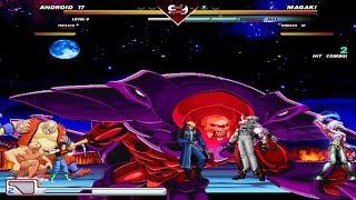 Android 17 Twelve Earthquake and Onslaught vs Magaki Orochi Goenitz and Omega Rugal