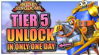 Unlock T5 in only one day on a new server insane whale group forming Rise of Kingdoms