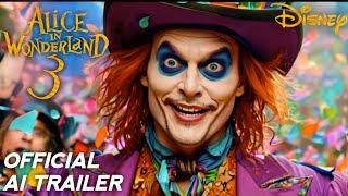 ALICE IN WONDERLAND 3  -Teaser Trailer 2025  Johnny Depp & Wasikowska