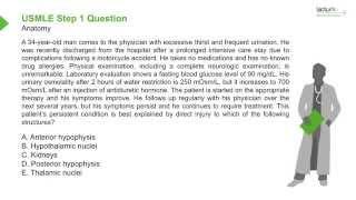 USMLE Step 1 Review Question Anatomy