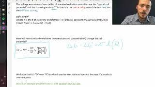 How does electrochemistry relate to Gibbs Free Energy and thermodynamics?