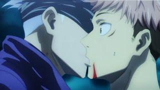 Jujutsu Kaisen KISS Gojo kissing Itadori 