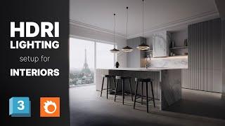 HDRI Lighting Setup for Interior Visualizations  3ds Max + Corona Render