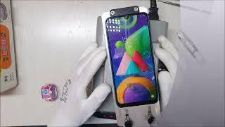 Replacing the glass of the Samsung M21 screen  Замена стекла экрана Samsung M21 без разбора