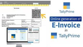 How to Generate e-Invoices Online  Easy e-Invoicing with TallyPrime