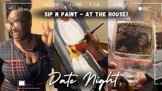 WE GOT DATE NIGHT AT THE HOUSE  AT HOME SIP N PAINT KIT *NO TALKING*   JAS & DAI TV