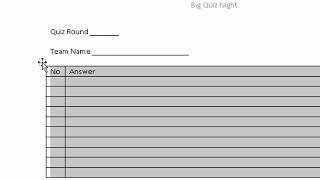 How to Make a Quiz Answer Sheet in Word