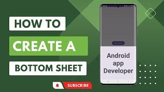 How to create bottom sheet in android studio in Bangla  bottom sheet dialog android