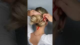 how to do hairstyle used pencil ️  #hairhacks #lifehack #лайфхакидлядевушек