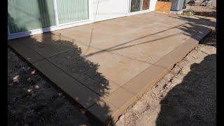 Ultimate Stamped Concrete Patio Start to finish