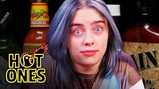Billie Eilish Freaks Out While Eating Spicy Wings  Hot Ones