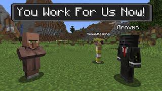 Minecraft But A Villager Works For Us... Creator SMP