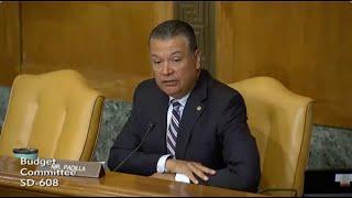 Sen. Alex Padilla  Padilla Questions Witness on Climate Investments  Budget  5.22.24