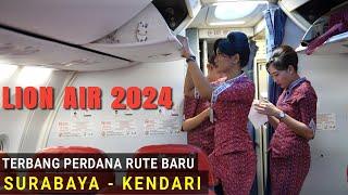Terbang Perdana Lion Air Surabaya - Kendari PP Intip Kesibukan Pramugari dalam Pesawat