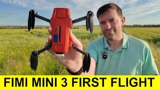 FIMI MINI 3 FIRST FLIGHT. THIS DRONE IS FEATURE PACKED