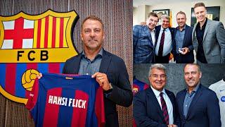 Hansi Flick Finally Unveiled At Barcelona Delivers An Assuring Message To The Fans.