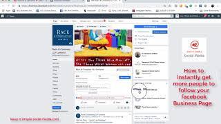 How to instantly get more people to follow your Facebook Business Page