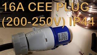 How to connect 1-phase Biltema CEE Plug 16A IP44