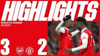 HIGHLIGHTS  Arsenal vs Manchester United 3-2  Nketiah 2 Saka