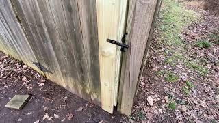 Time to repair the backyard fence’s door Mar 32024 #178