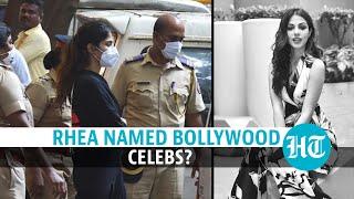 Rhea names top Bollywood celebs in drugs case Reports  Sushant death