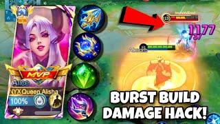 NEW REVAMPED ALICE BURST BUILD IS INSANE  1 HIT CHEAT BUILD  MLBB