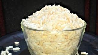 How to Make Puffed Rice at Home  Puffed Rice Without Oil and Salt  Rice Popcorn