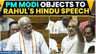 Rahul Gandhi Tells PM Modi Aap Hindu Ho Hin Nahi…  Rahul Gandhis Speech Rocks Lok Sabha  Watch